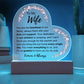 To My Wife: Forever & Always Plaque