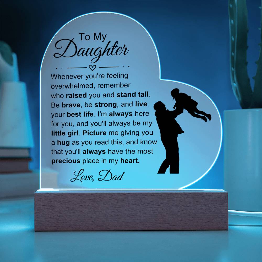 To My Daughter: My Heart Plaque