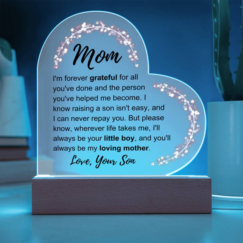 To My Mom: Love Plaque