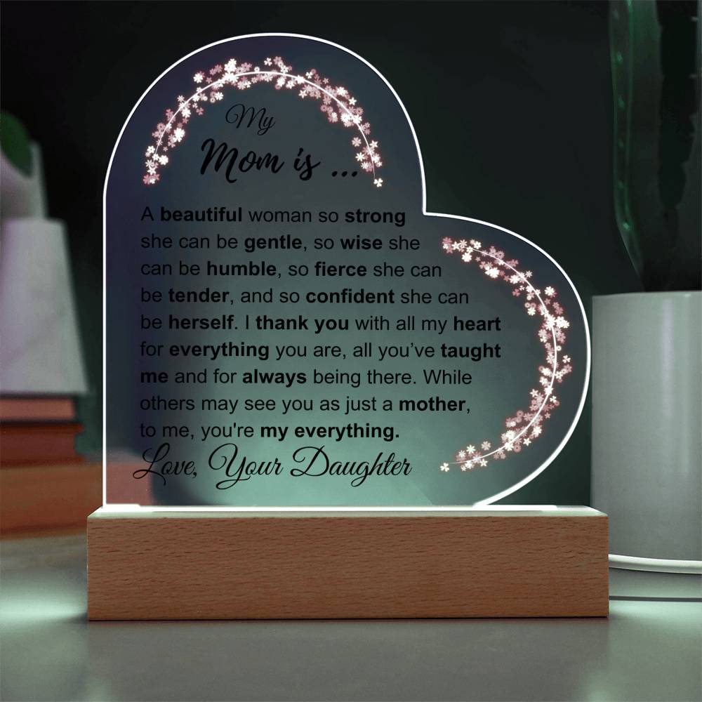 My Mom: Plaque