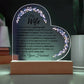 To My Wife: Love You Plaque