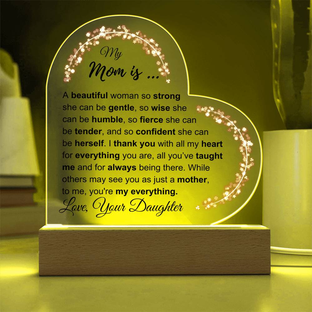 My Mom: Plaque