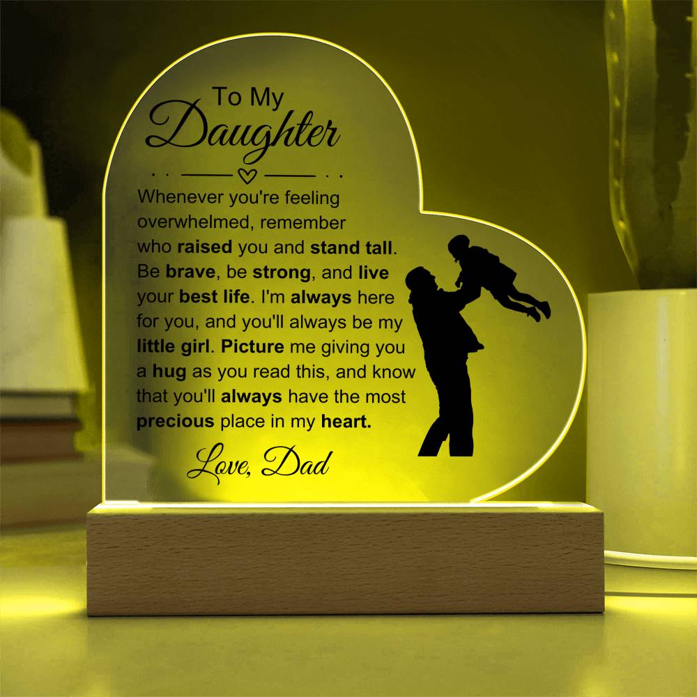 To My Daughter: My Heart Plaque