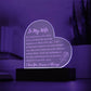 To My Wife: Our  Love Story Engraved Plaque
