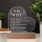 To My Wife: Forever & Always Engraved  Plaque