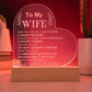 To My Wife: Forever & Always Engraved  Plaque