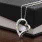 Dear Wife. Heart Held Necklace