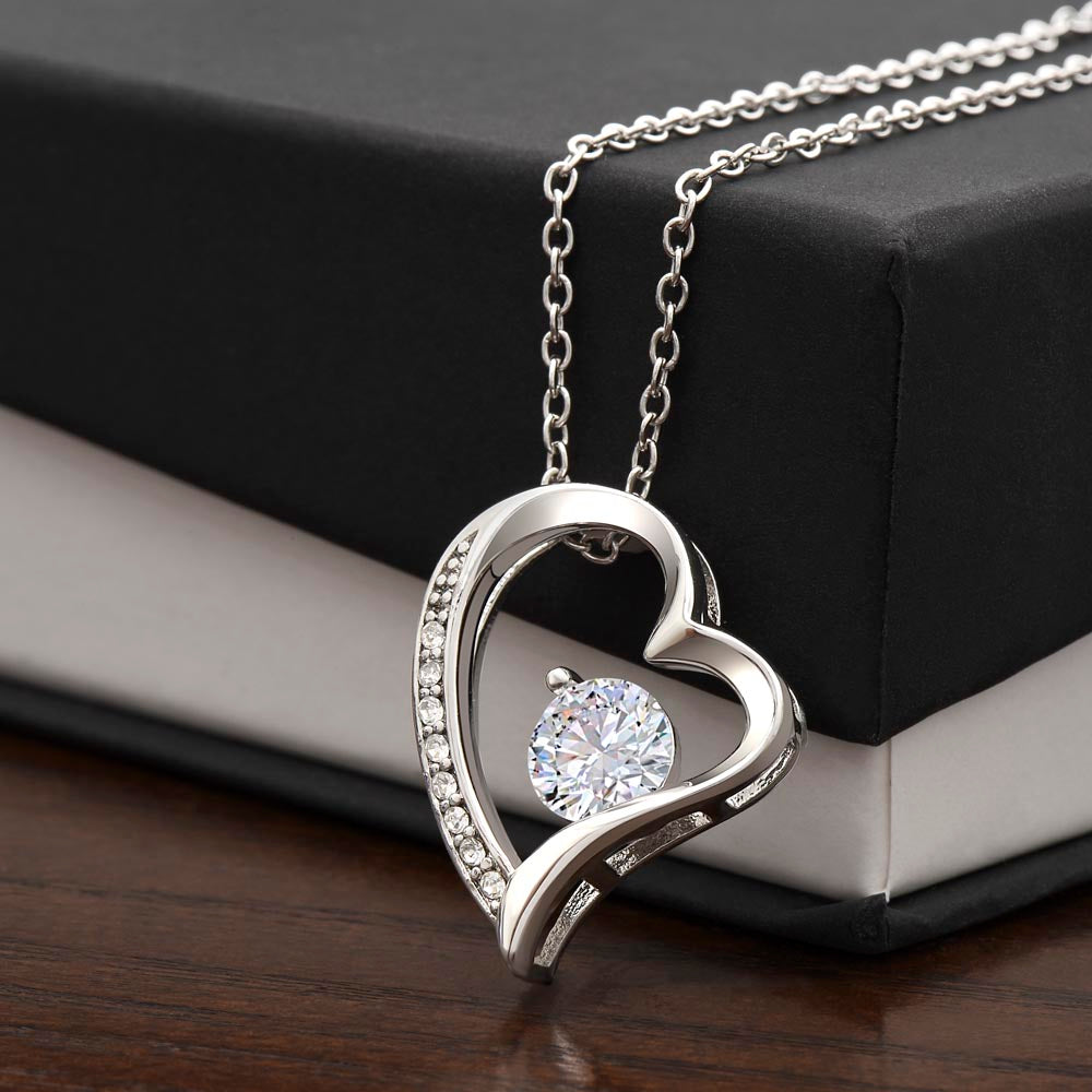 Dear Wife. Heart Held Necklace