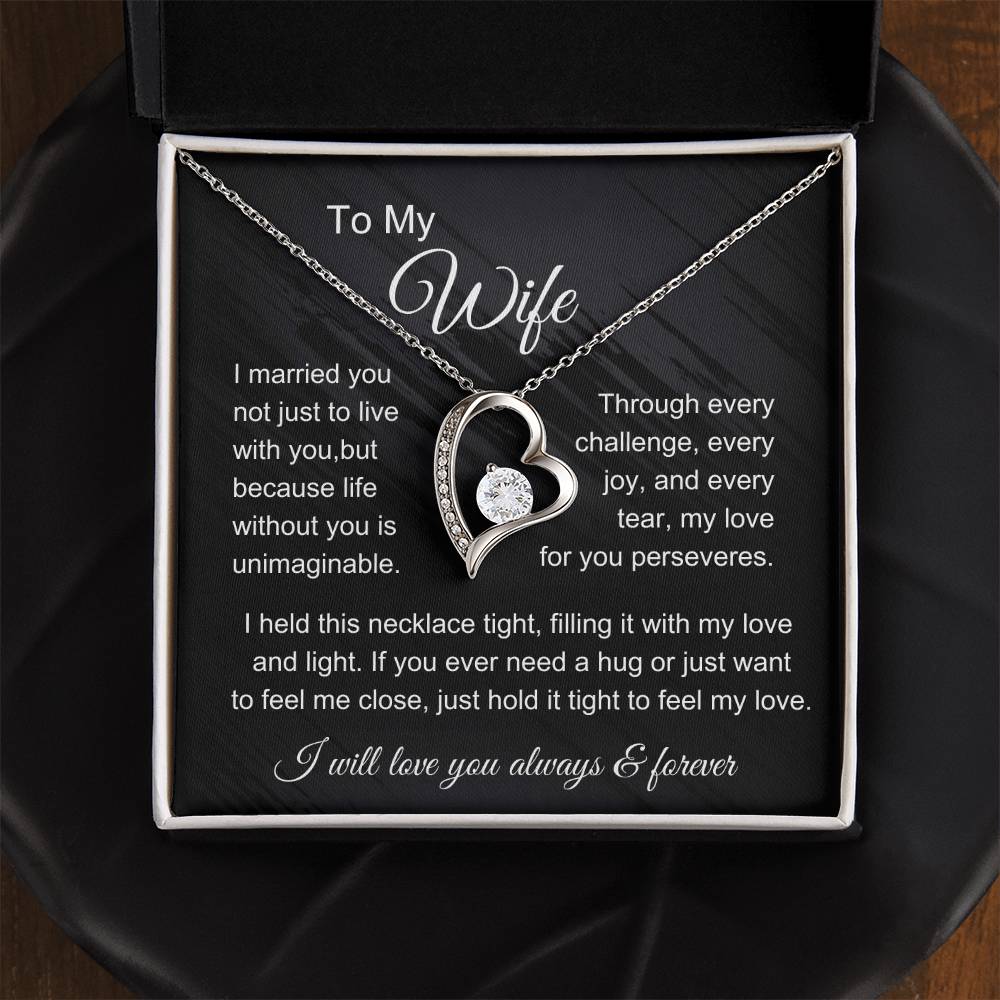 To My Wife: Forever in Love Necklace