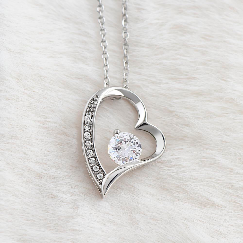 TO MY WIFE: FOREVER LOVE NEKCKLACE  GOLD/SILVER