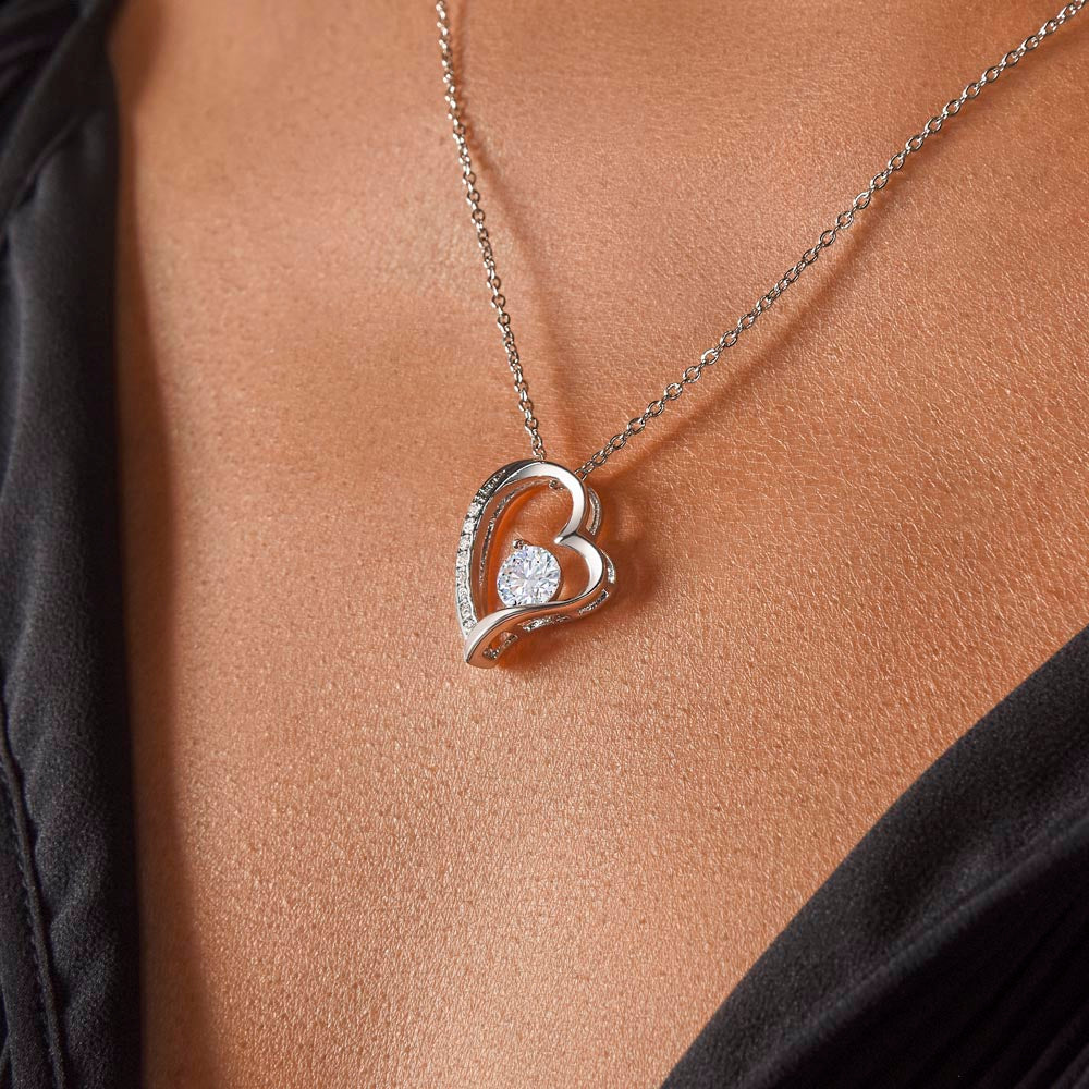 TO MY WIFE: FOREVER LOVE NEKCKLACE  GOLD/SILVER