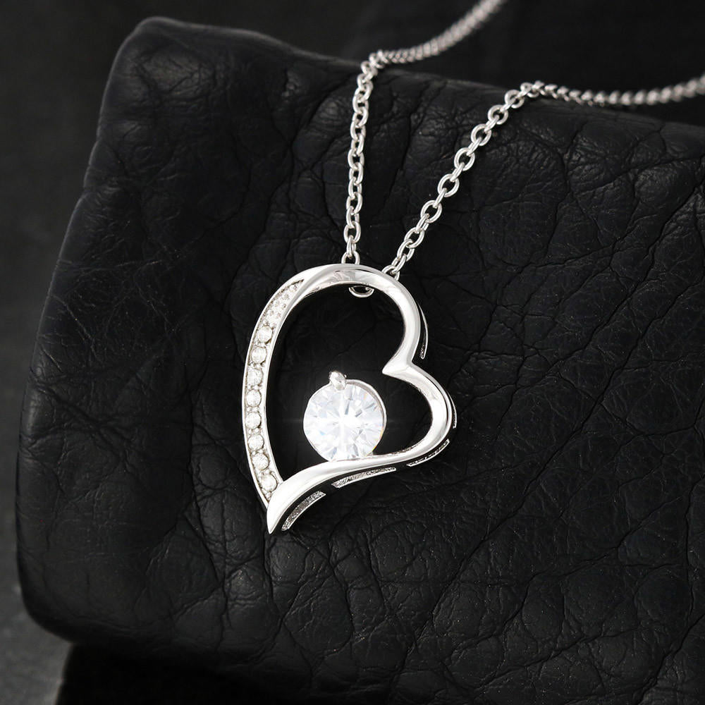 TO MY WIFE: FOREVER LOVE NEKCKLACE  GOLD/SILVER