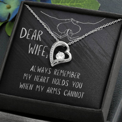 Dear Wife, Held in My Heart Necklace