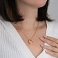Dear Wife. Heart Held Necklace