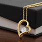 Dear Wife. Heart Held Necklace
