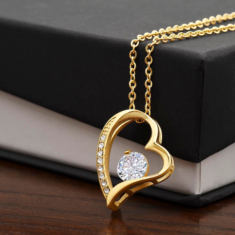 Dear Wife. Heart Held Necklace