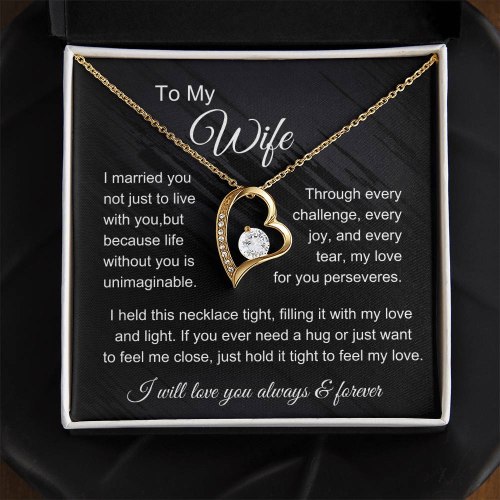 To My Wife: Forever in Love Necklace