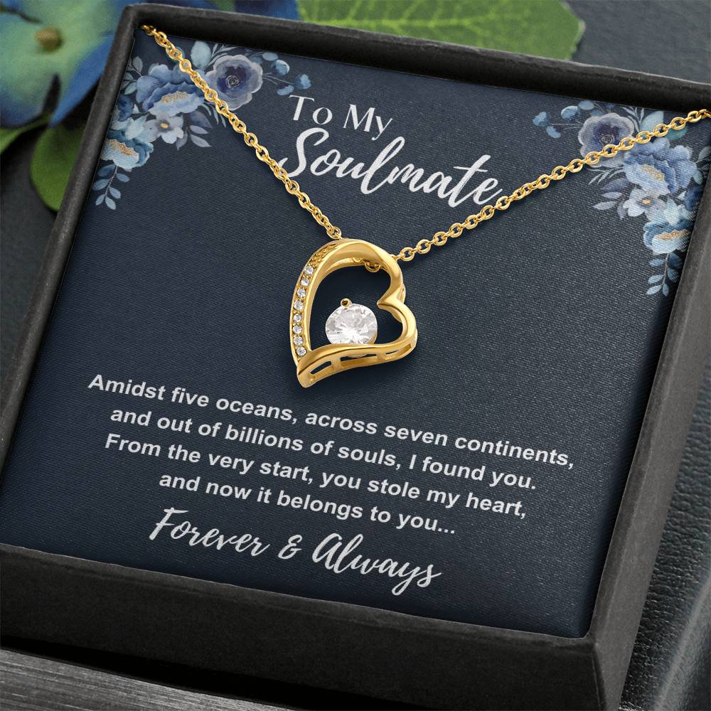 To My Soulmate: Forever Love Necklace